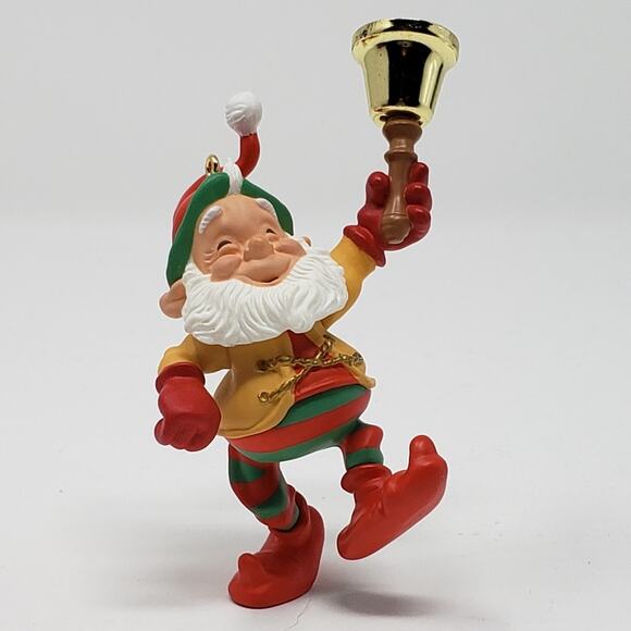 Hallmark 2000 Bell-Bearing Elf Handcrafted Keepsake Holiday Christmas Ornament - Picture 3 of 7